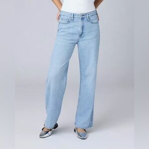 Gorgeous Rag & Bone
Women's Blue Lori Mid-Rise Light Wash Wide Leg Jean😍